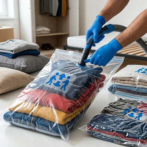 Vacuum Bags for Wardrobes on the Move